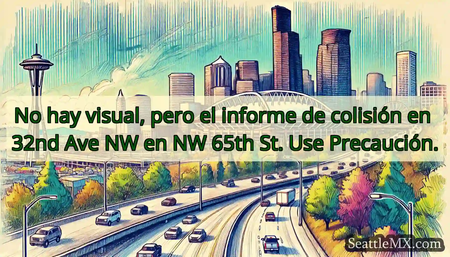 No hay visual, pero el informe de colisión en