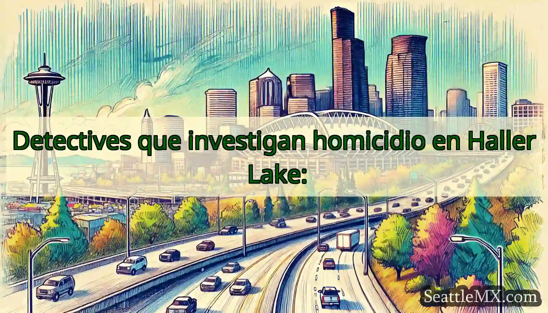 Detectives que investigan homicidio en Haller