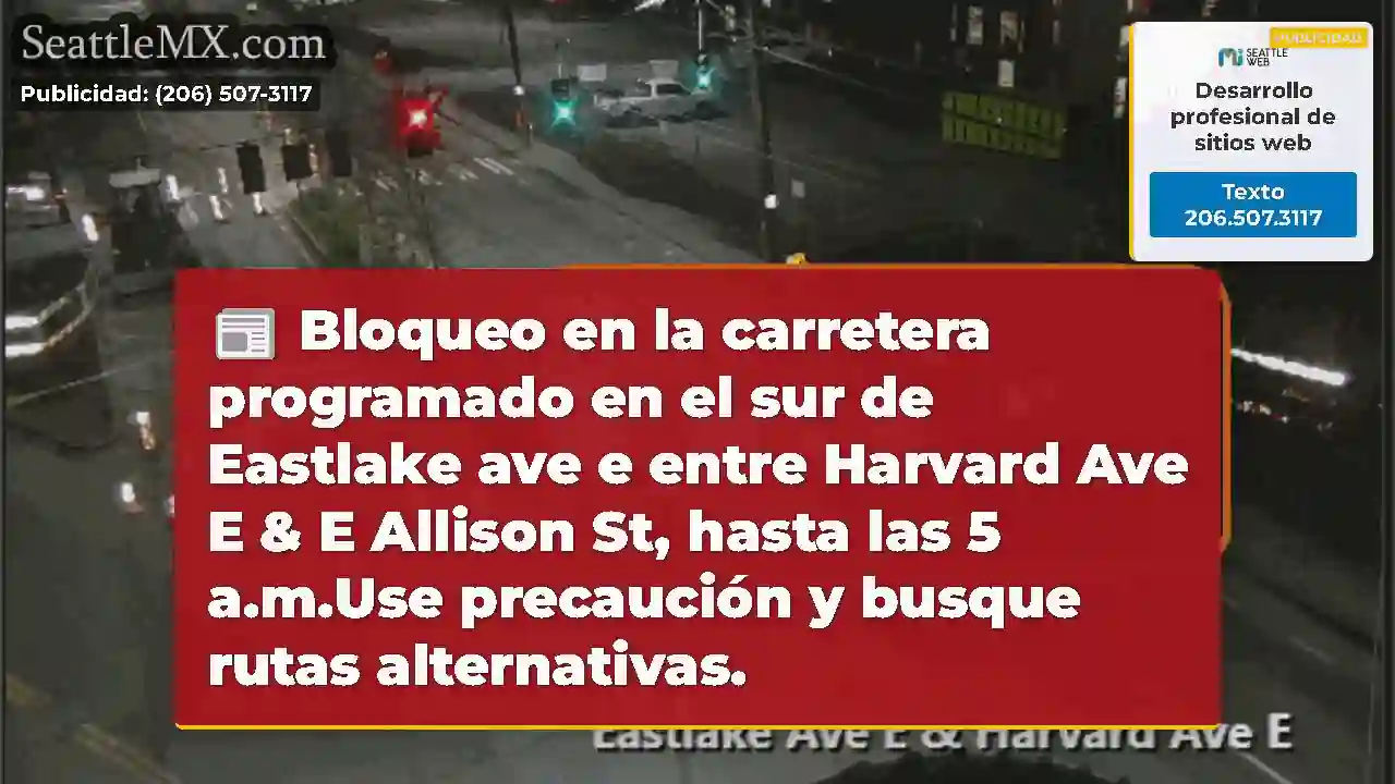 Bloqueo en la carretera programado en el sur de