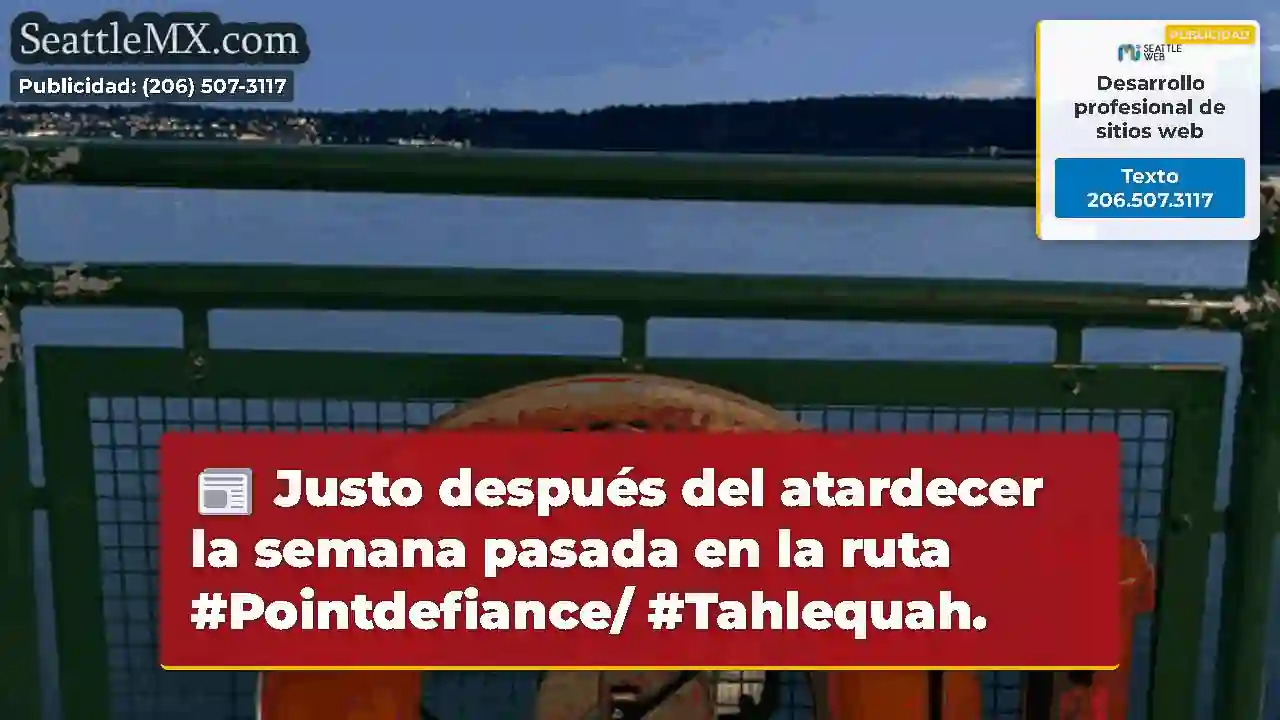 Justo después del atardecer la semana pasada en