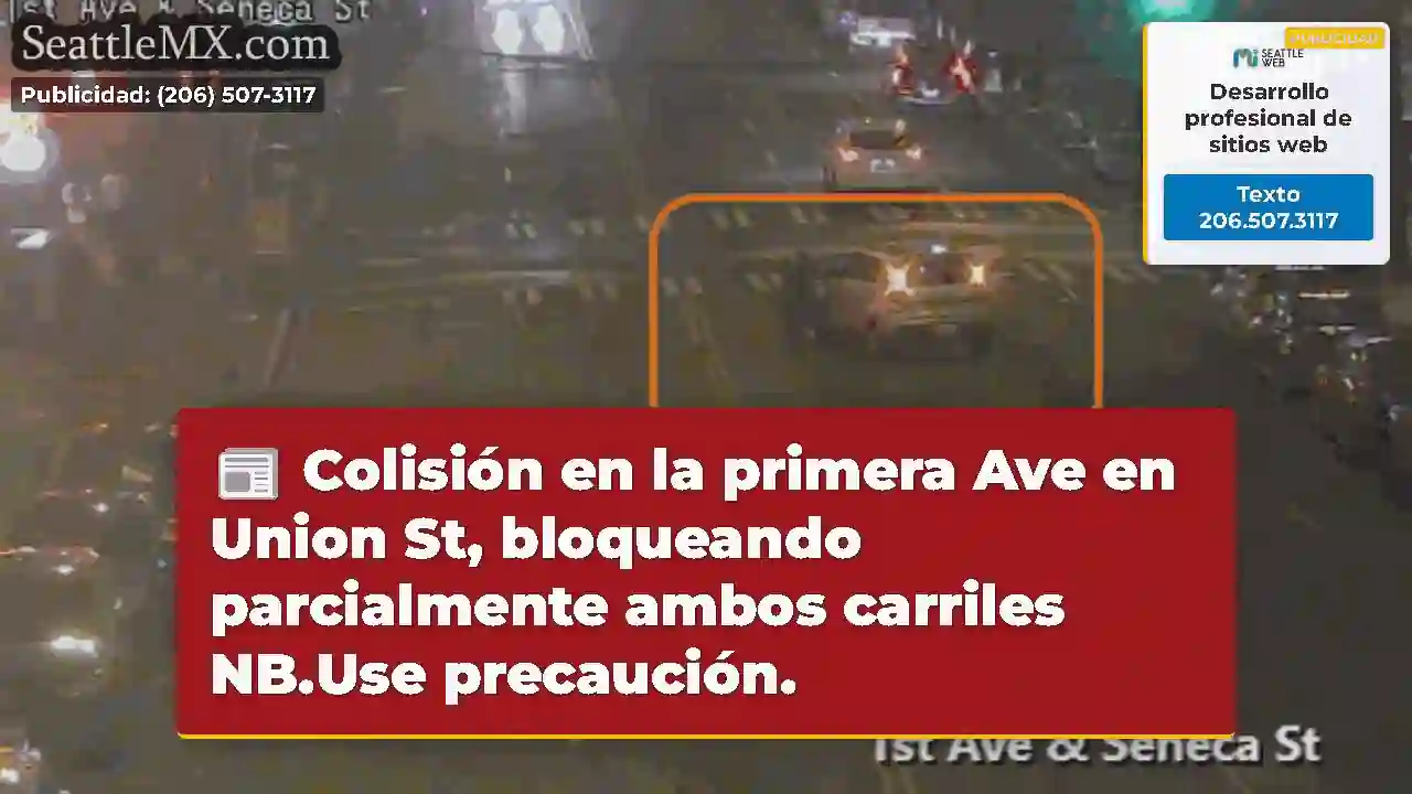 Colisión en la primera Ave en Union St,