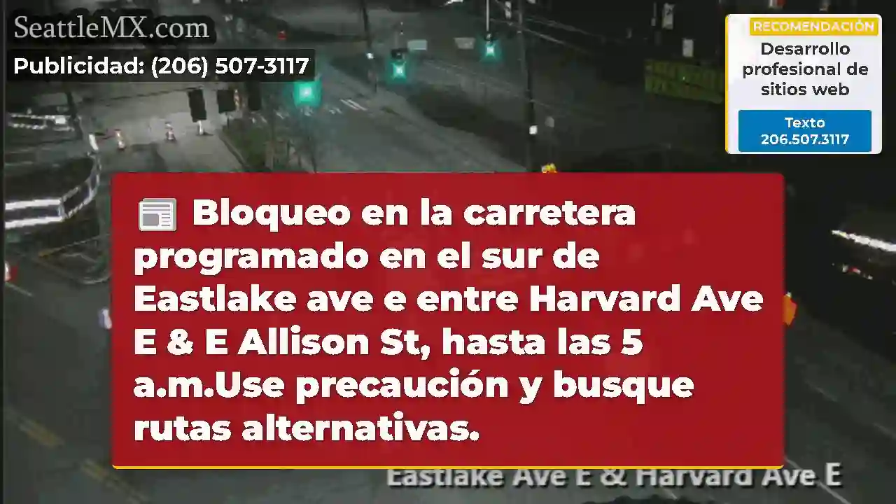 Bloqueo en la carretera programado en el sur de