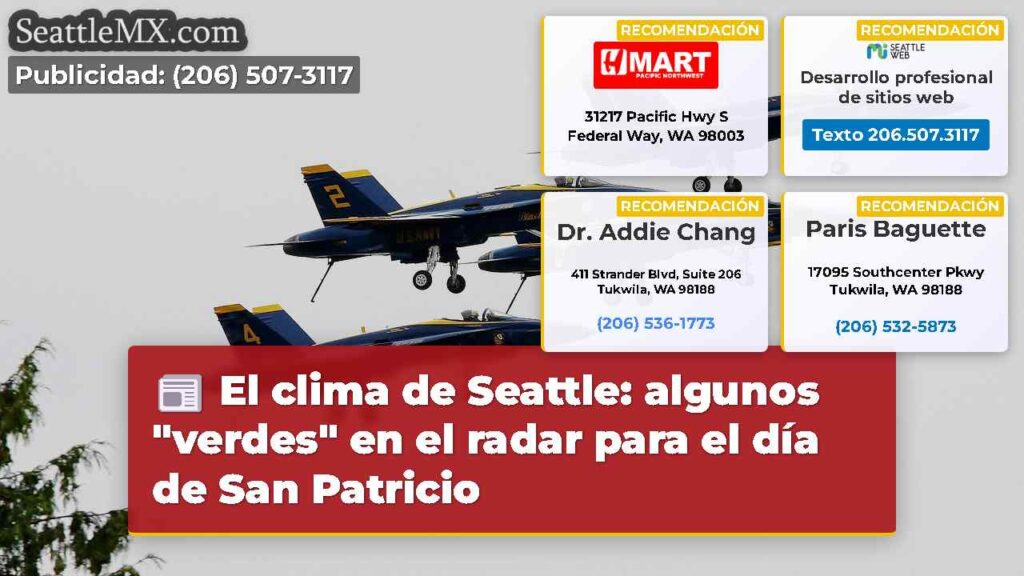 El clima de Seattle: algunos "verdes" en el radar