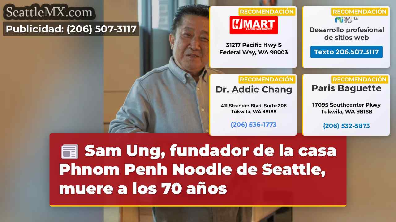 Sam Ung, fundador de la casa Phnom Penh Noodle de