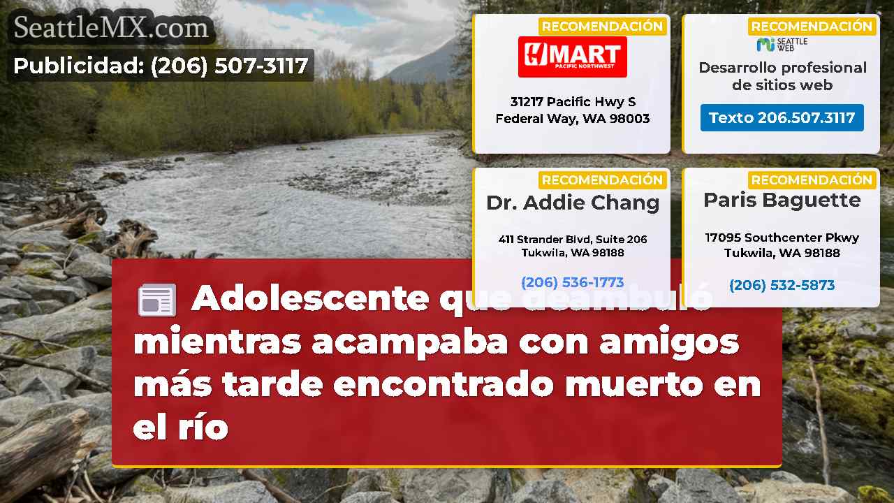 Adolescente que deambuló mientras acampaba con