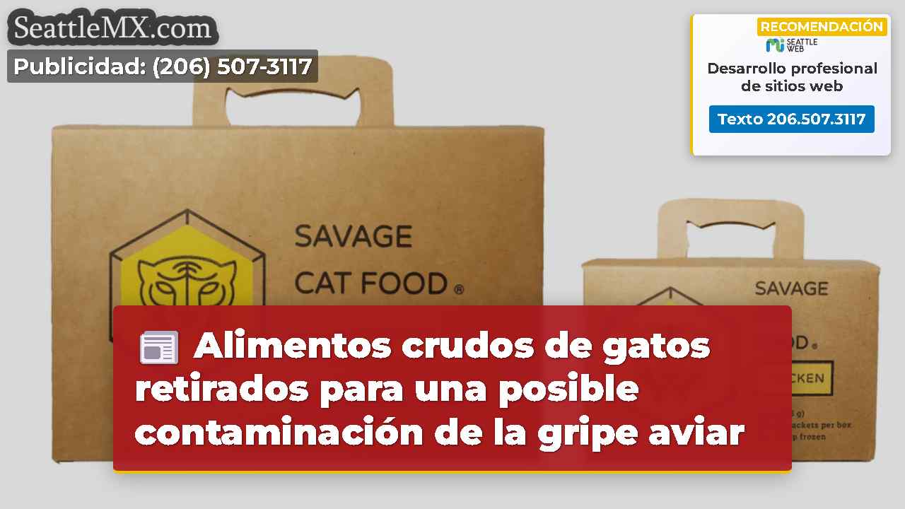 Alimentos crudos de gatos retirados para una