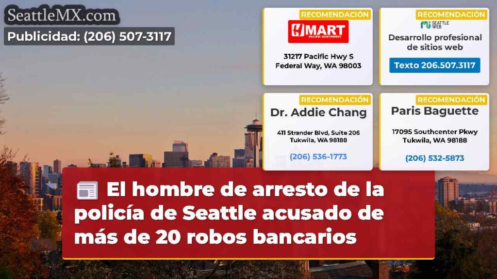 El hombre de arresto de la policía de Seattle