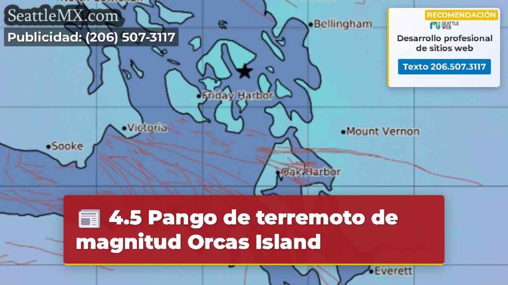 4.5 Pango de terremoto de magnitud Orcas Island