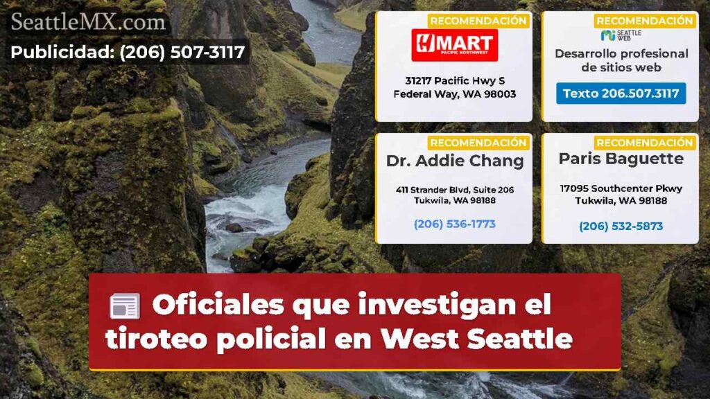 Oficiales que investigan el tiroteo policial en