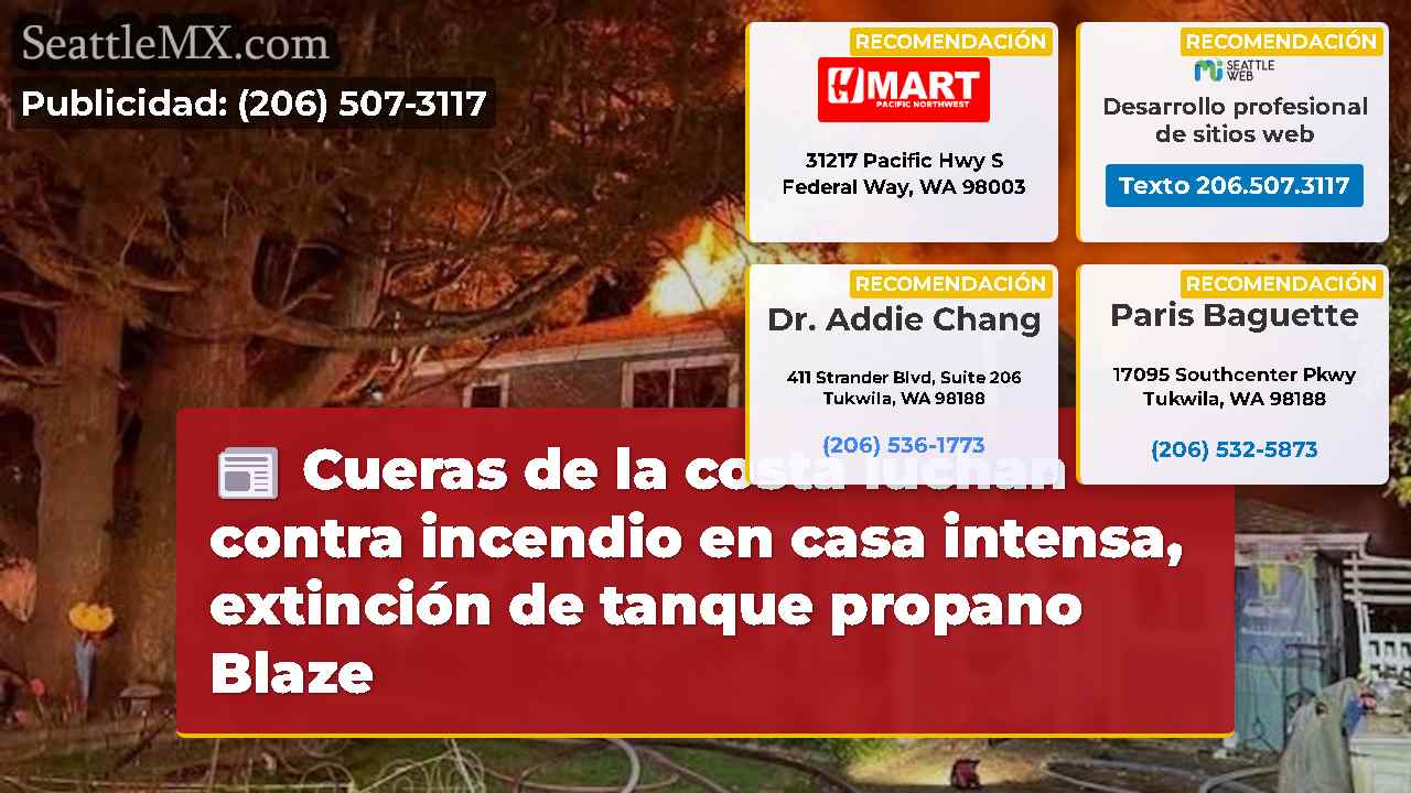 Cueras de la costa luchan contra incendio en casa