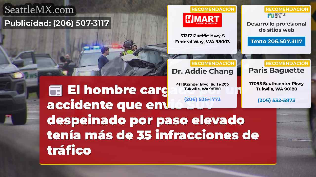 El hombre cargado por un accidente que envió SUV