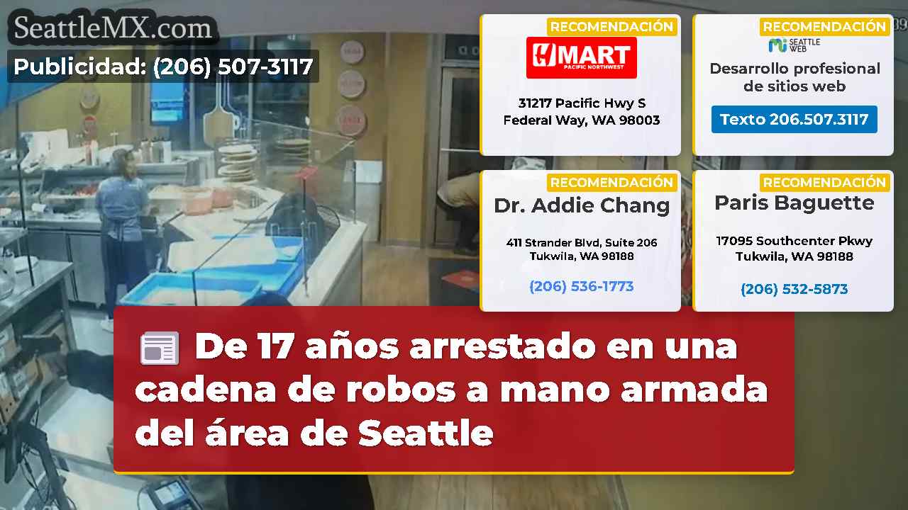 De 17 años arrestado en una cadena de robos a