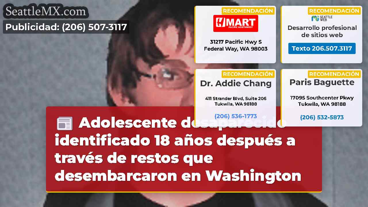 Adolescente desaparecido identificado 18 años