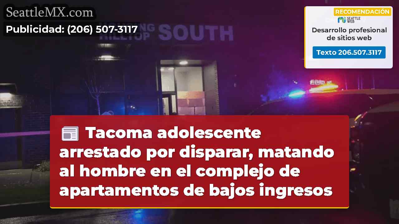 Tacoma adolescente arrestado por disparar,