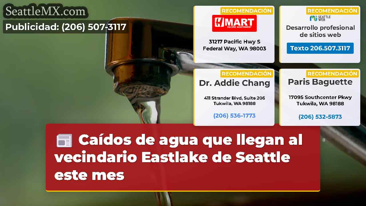 Caídos de agua que llegan al vecindario Eastlake