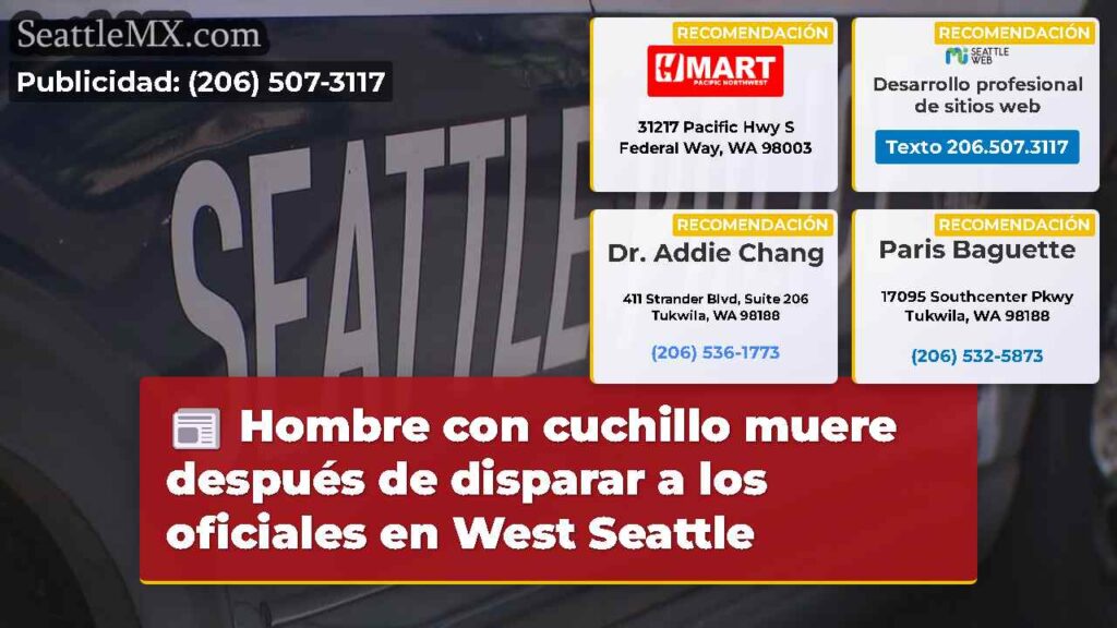 Hombre con cuchillo muere después de disparar a