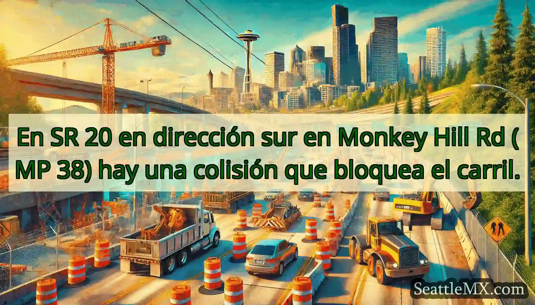 En SR 20 en dirección sur en Monkey Hill Rd (MP