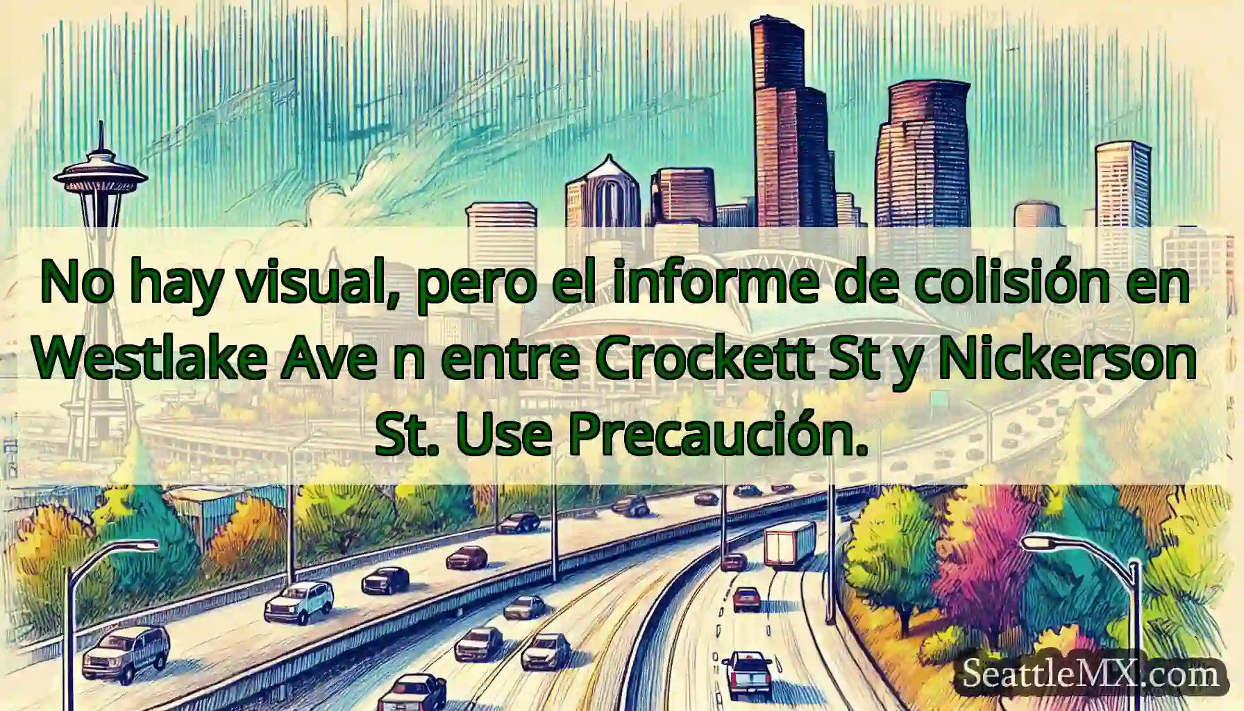 No hay visual, pero el informe de colisión en