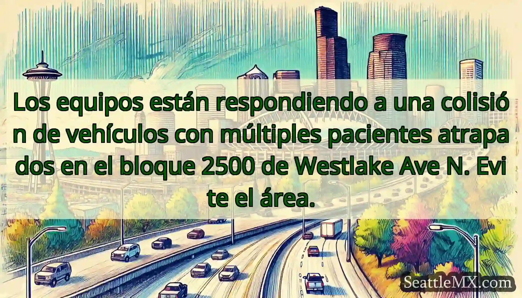 Los equipos están respondiendo a una colisión de