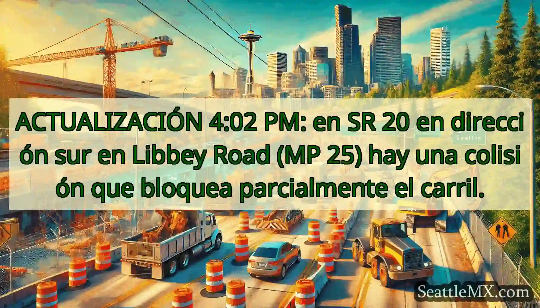 ACTUALIZACIÓN 4:02 PM: en SR 20 en dirección sur