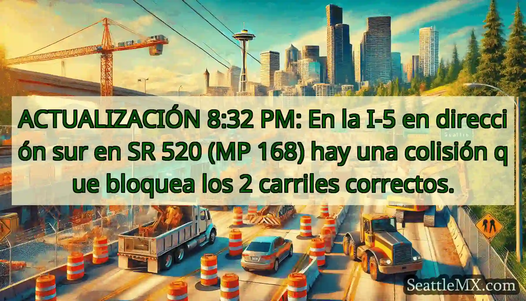ACTUALIZACIÓN 8:32 PM: En la I-5 en dirección sur