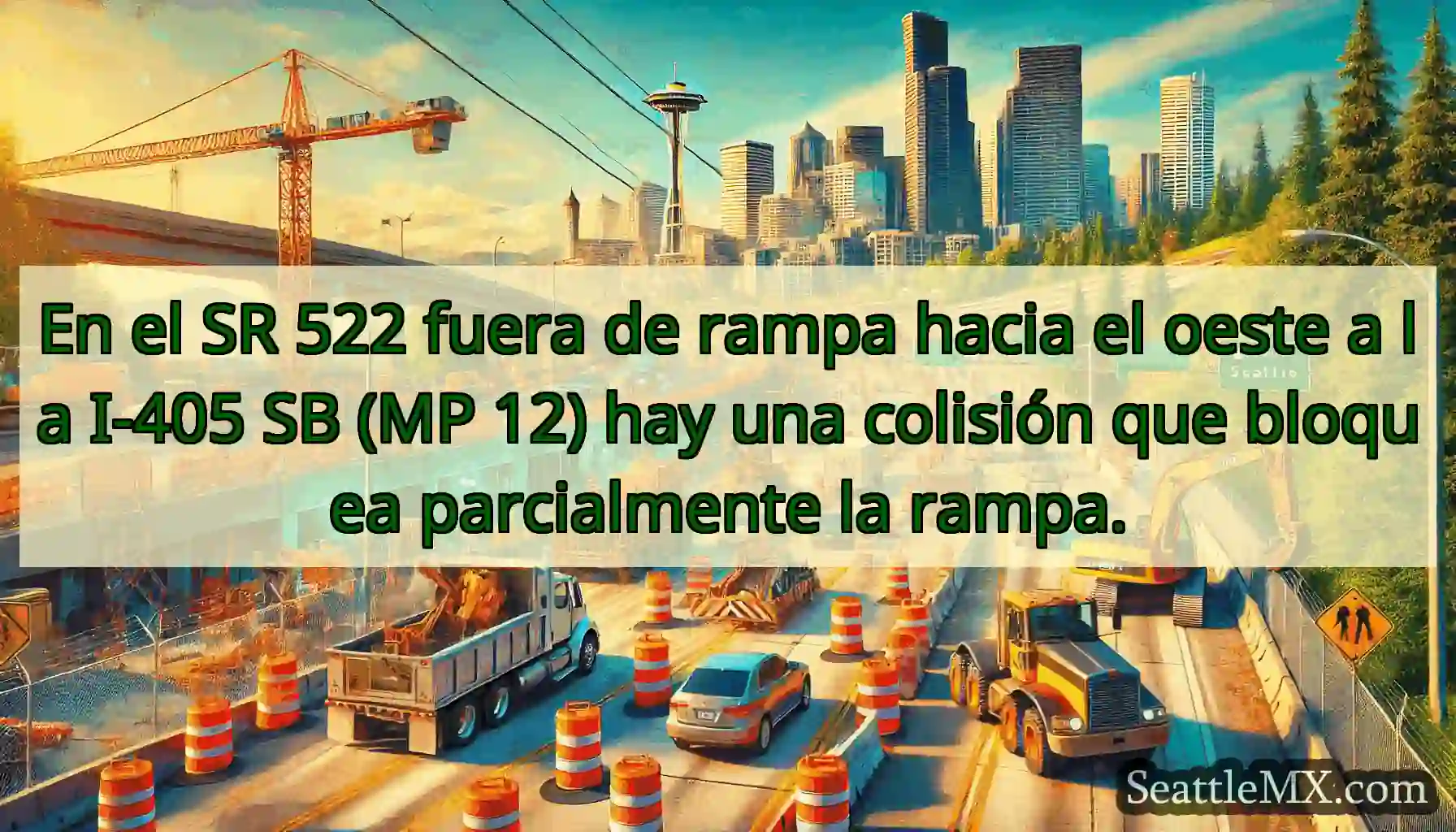 En el SR 522 fuera de rampa hacia el oeste a la