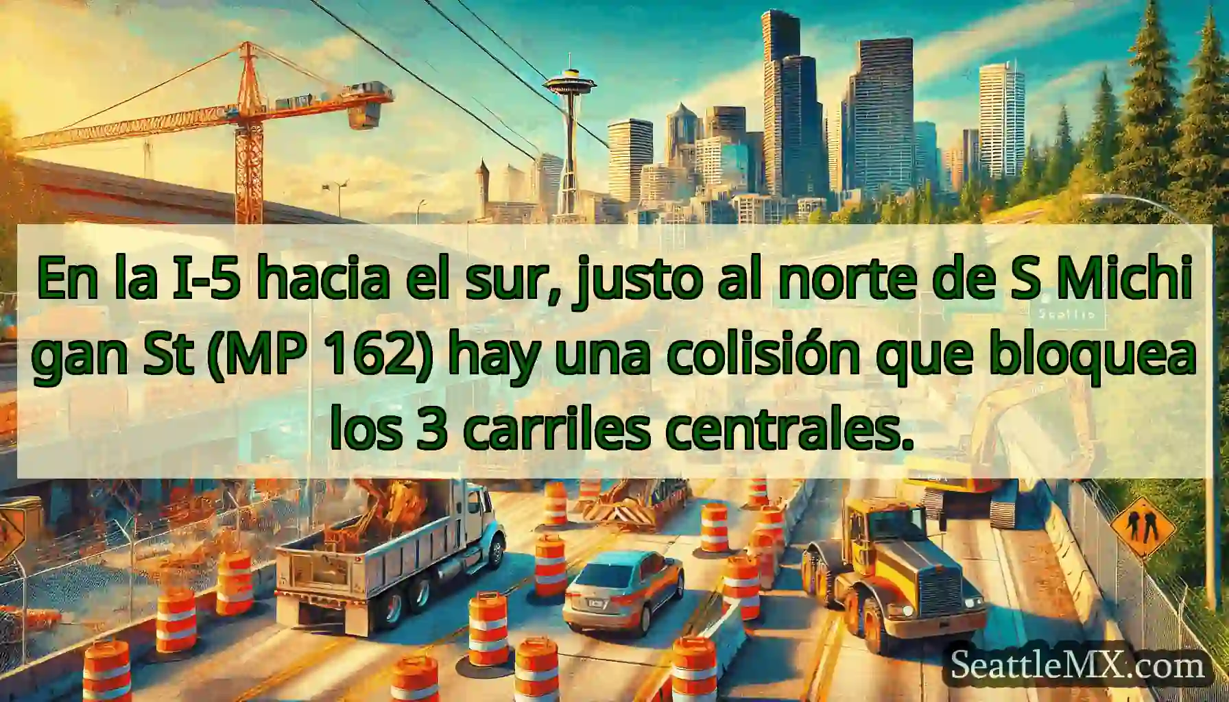 En la I-5 hacia el sur, justo al norte de S
