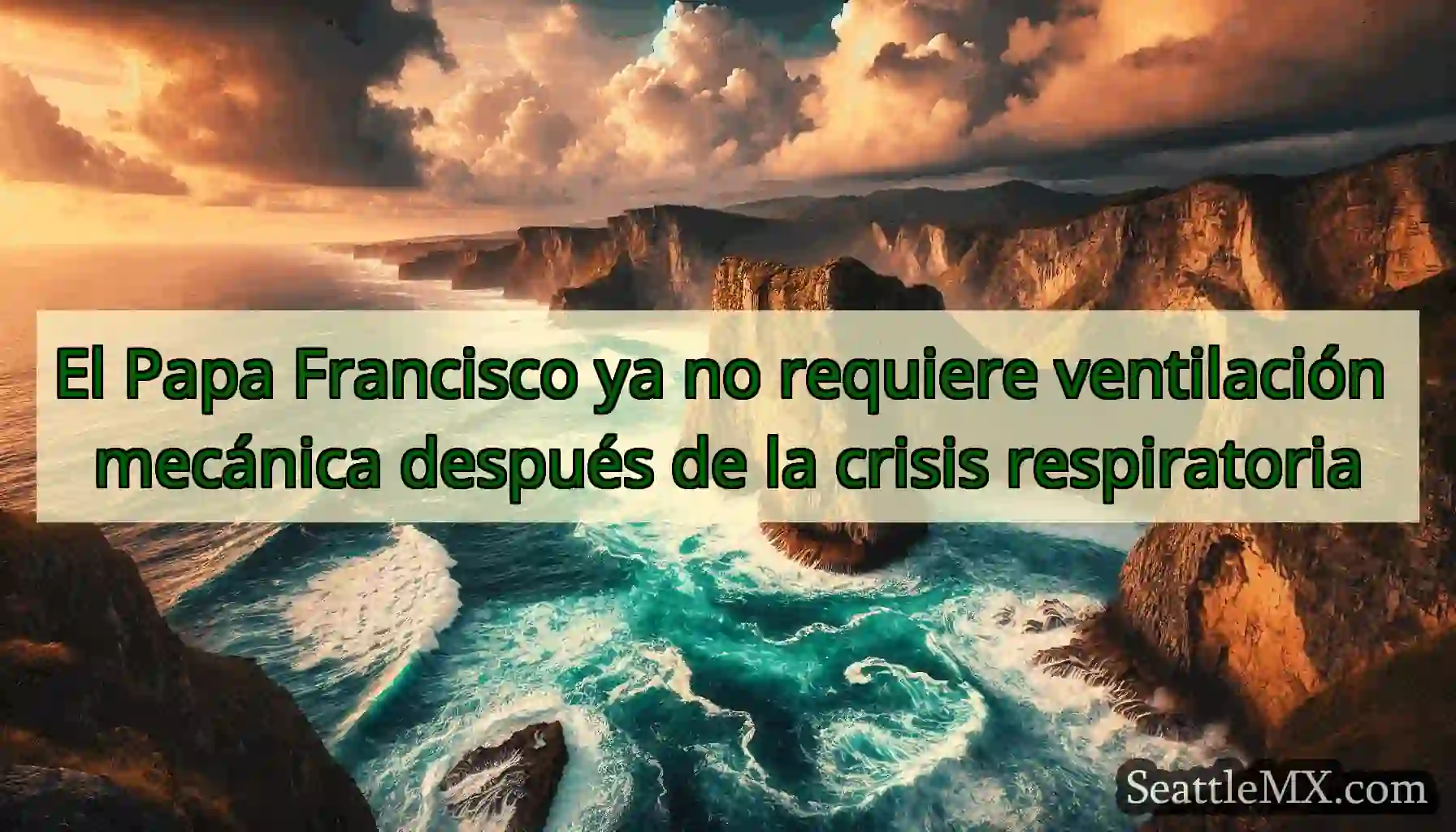 El Papa Francisco ya no requiere ventilación