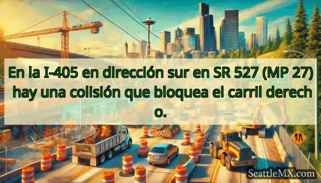 En la I-405 en dirección sur en SR 527 (MP 27)