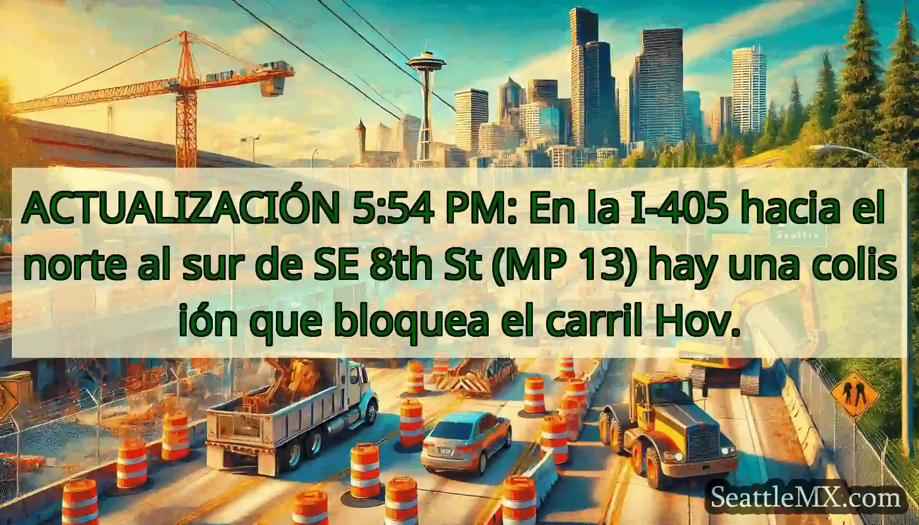 ACTUALIZACIÓN 5:54 PM: En la I-405 hacia el norte