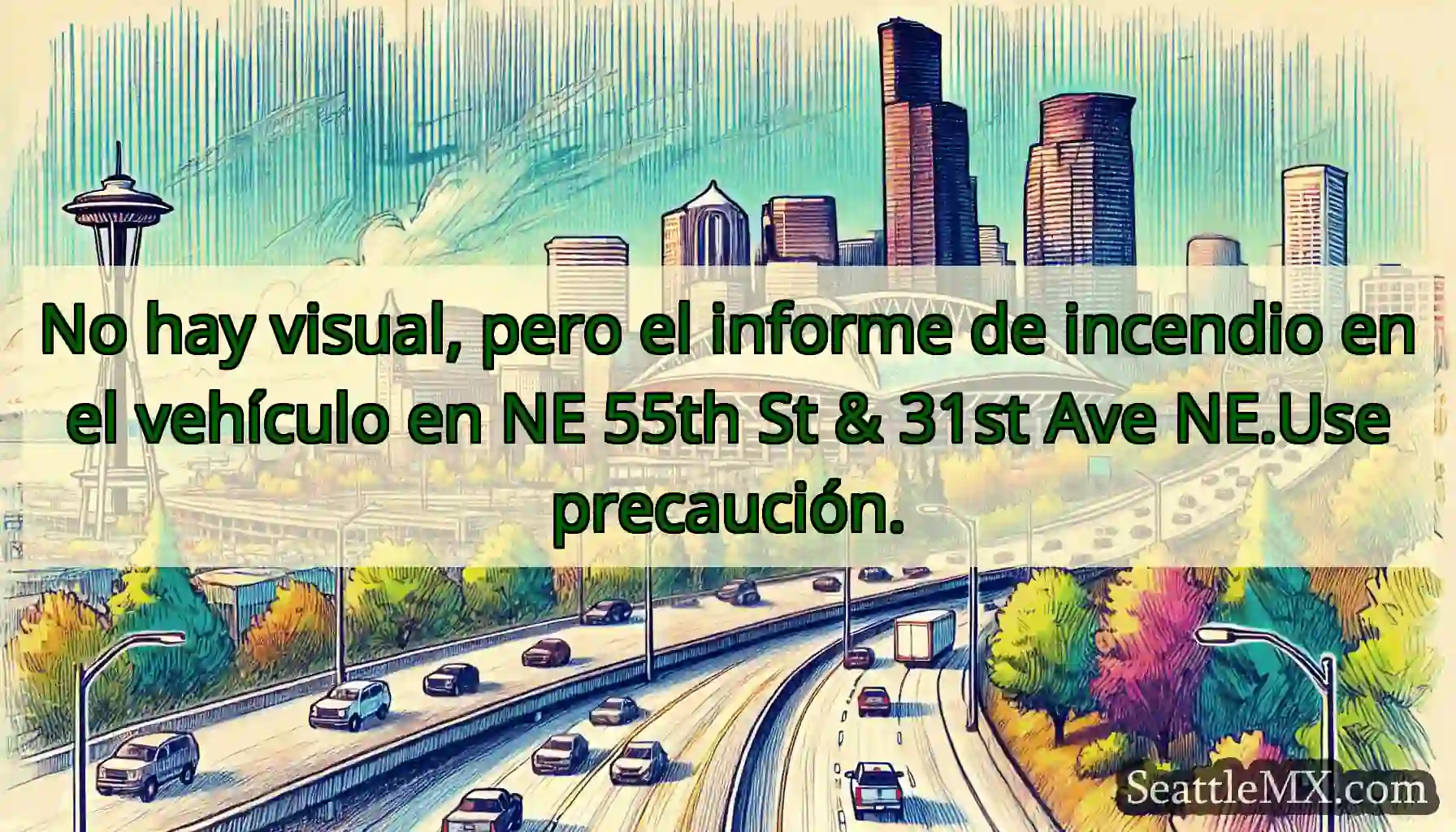 No hay visual, pero el informe de incendio en el