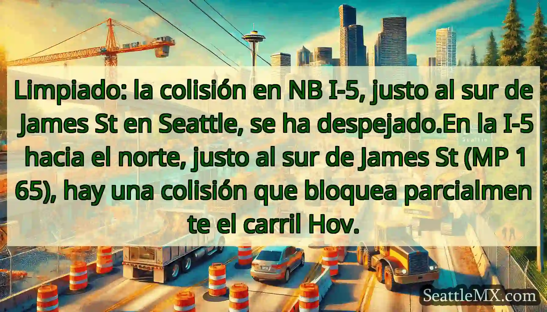 Limpiado: la colisión en NB I-5, justo al sur de