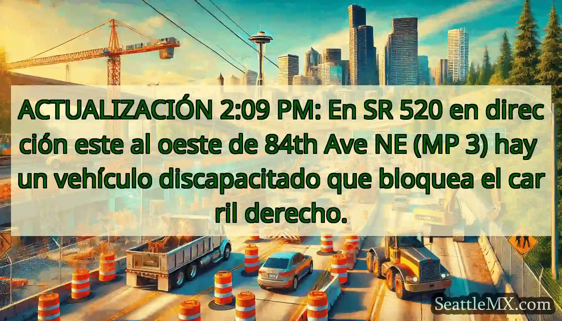 ACTUALIZACIÓN 2:09 PM: En SR 520 en dirección