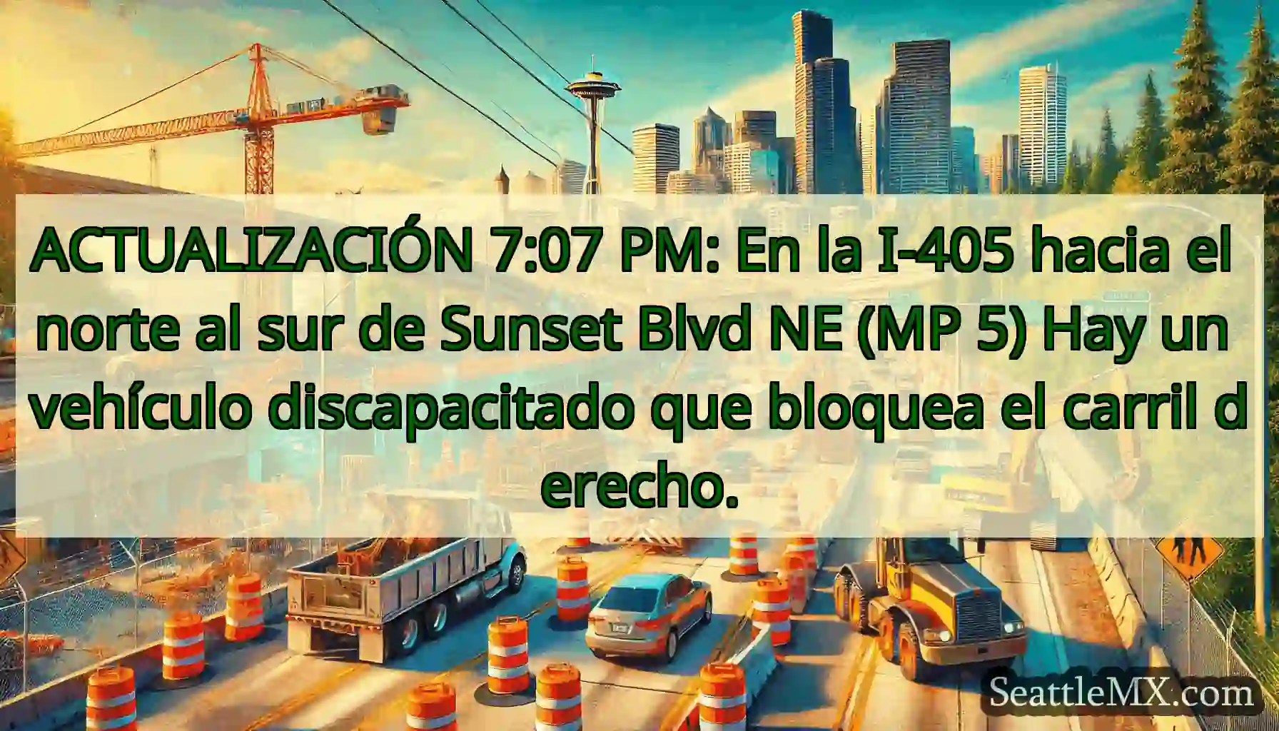 ACTUALIZACIÓN 7:07 PM: En la I-405 hacia el norte