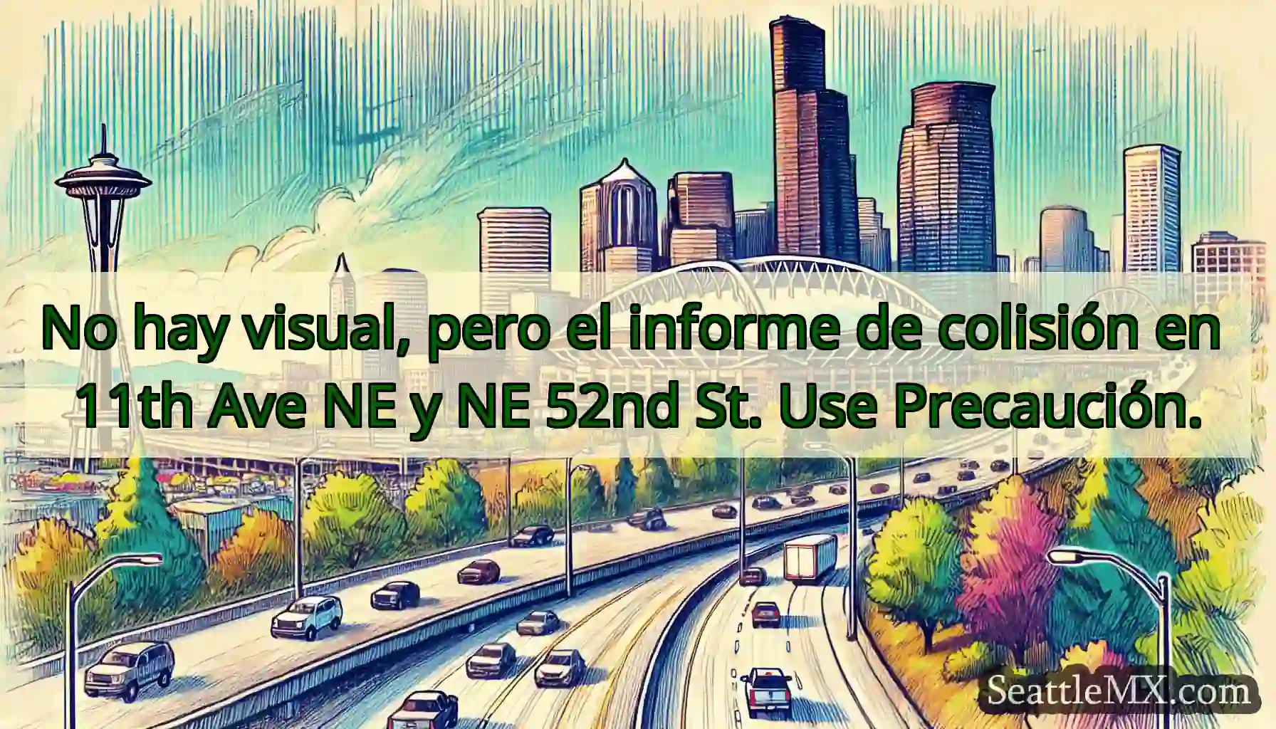 No hay visual, pero el informe de colisión en