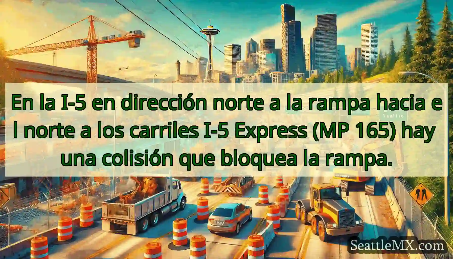 En la I-5 en dirección norte a la rampa hacia el