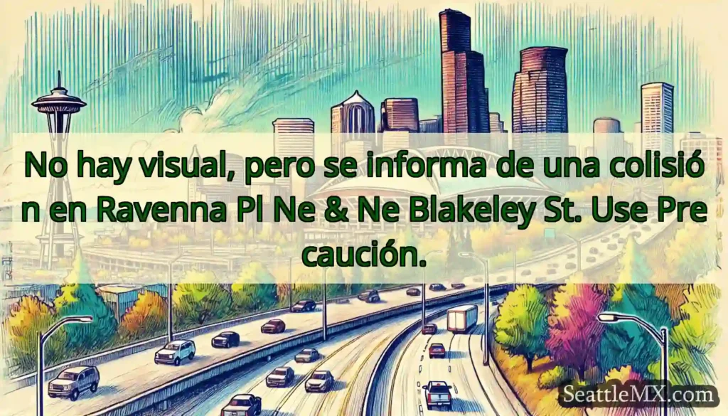 No hay visual, pero se informa de una colisión en