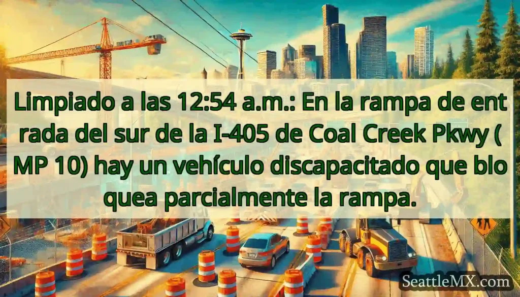 Limpiado a las 12:54 a.m.: En la rampa de entrada