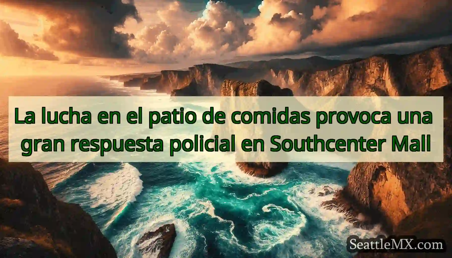 La lucha en el patio de comidas provoca una gran
