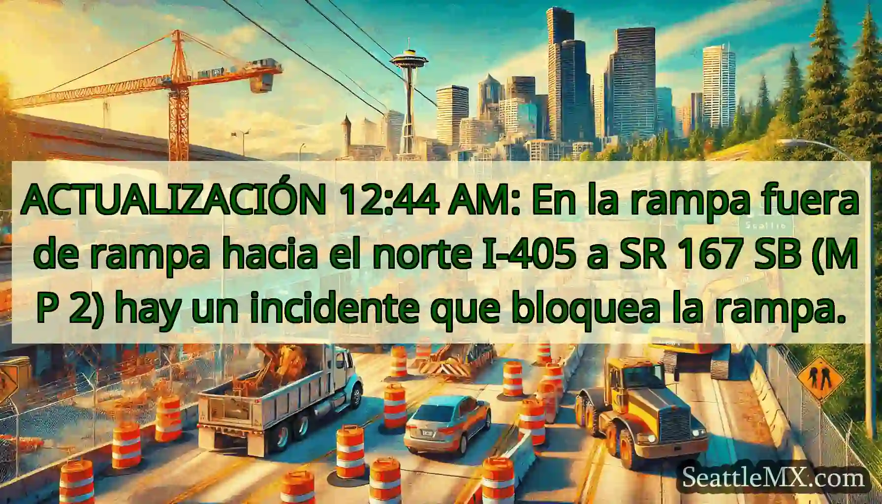 ACTUALIZACIÓN 12:44 AM: En la rampa fuera de