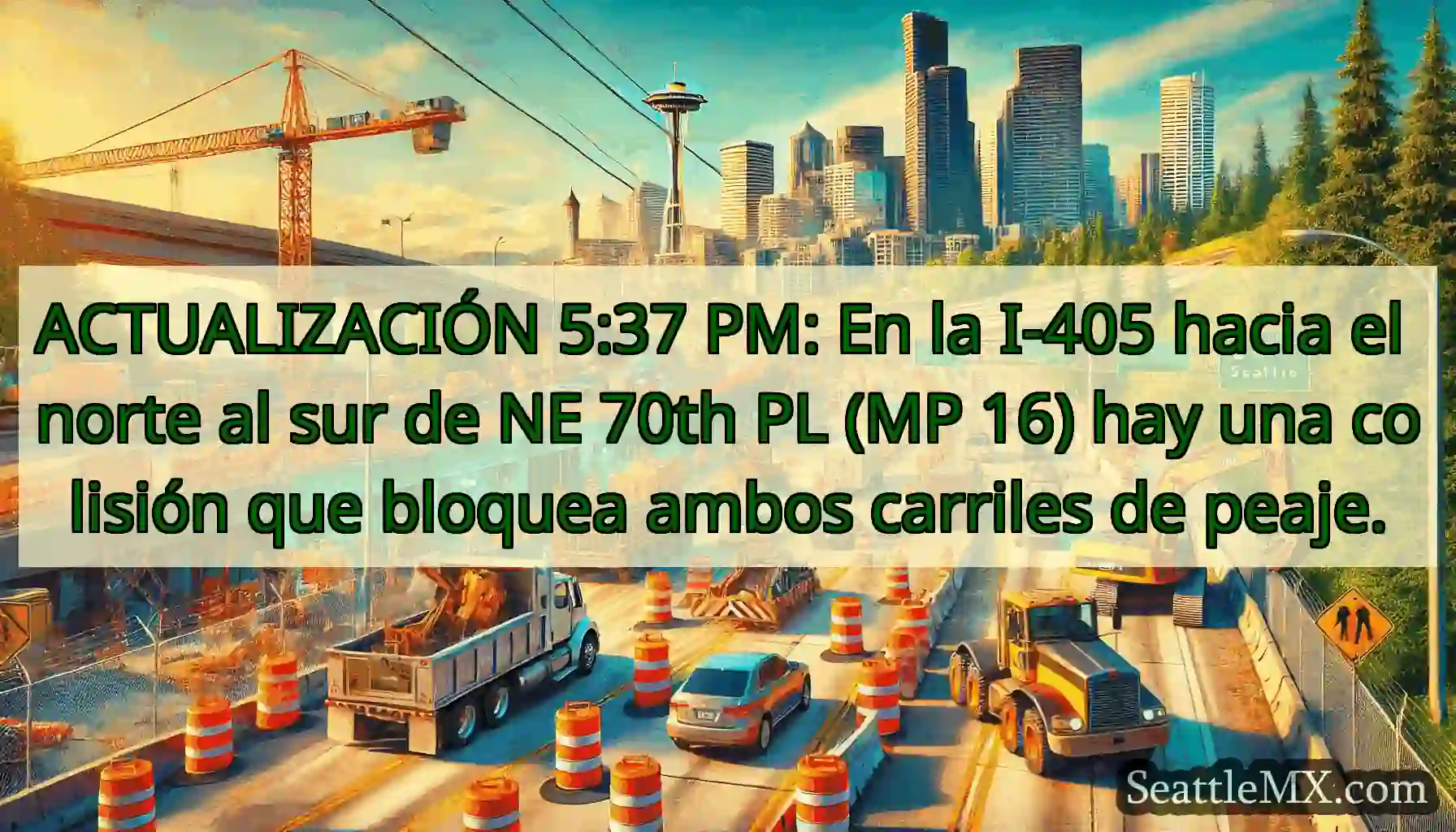 ACTUALIZACIÓN 5:37 PM: En la I-405 hacia el norte
