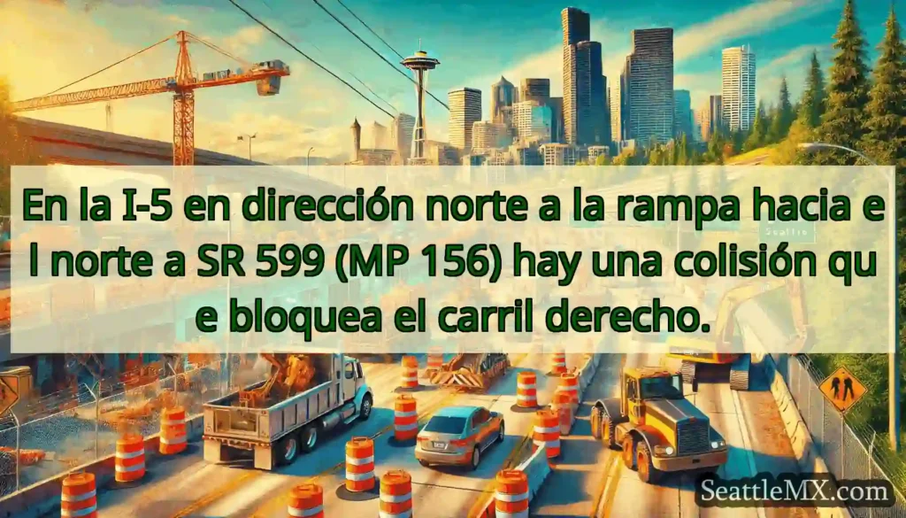 En la I-5 en dirección norte a la rampa hacia el