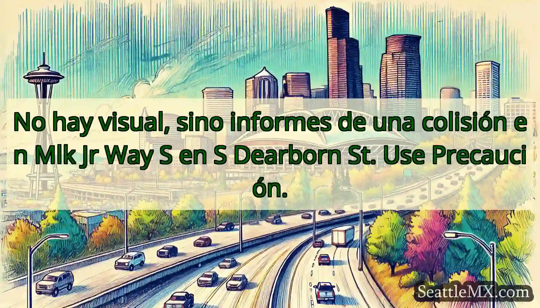 No hay visual, sino informes de una colisión en