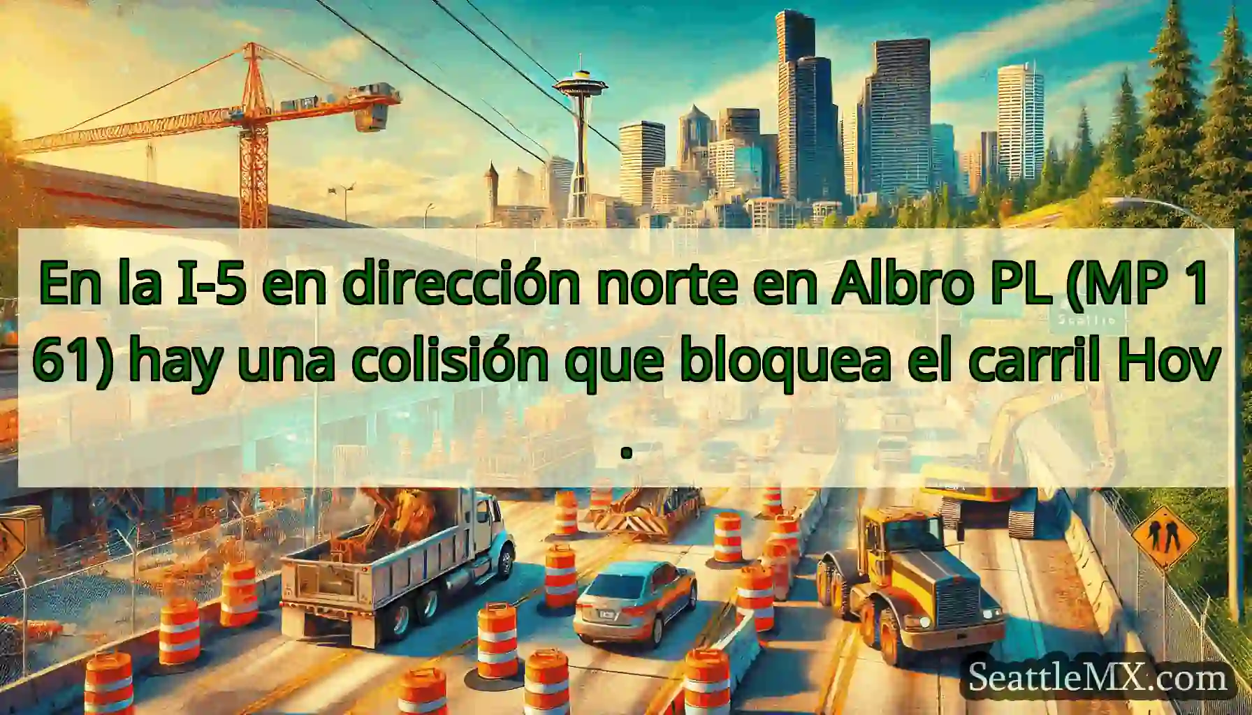 En la I-5 en dirección norte en Albro PL (MP 161)
