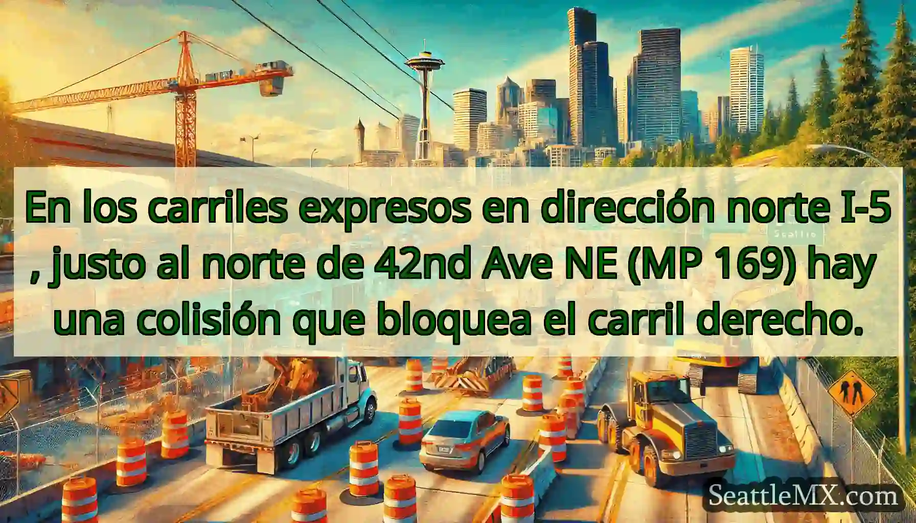 En los carriles expresos en dirección norte I-5,