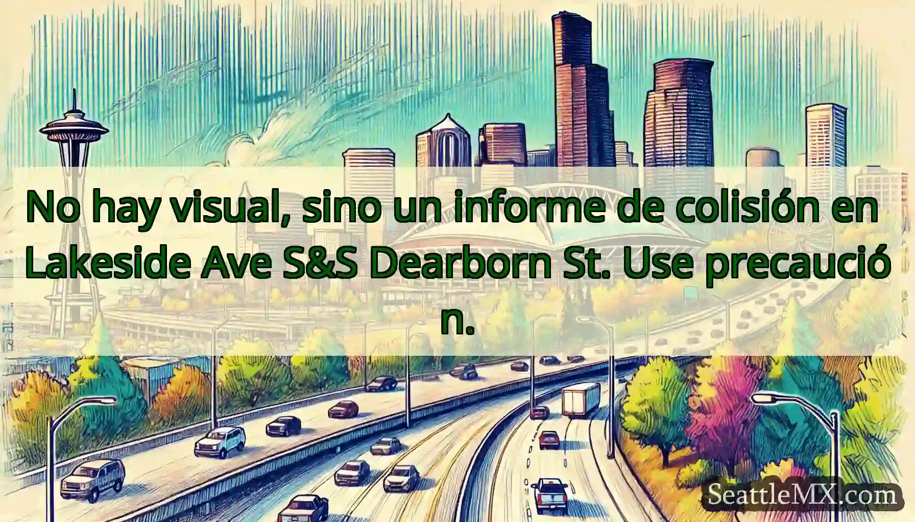 No hay visual, sino un informe de colisión en