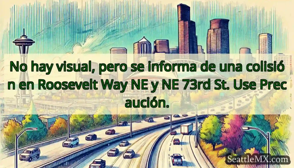 No hay visual, pero se informa de una colisión en