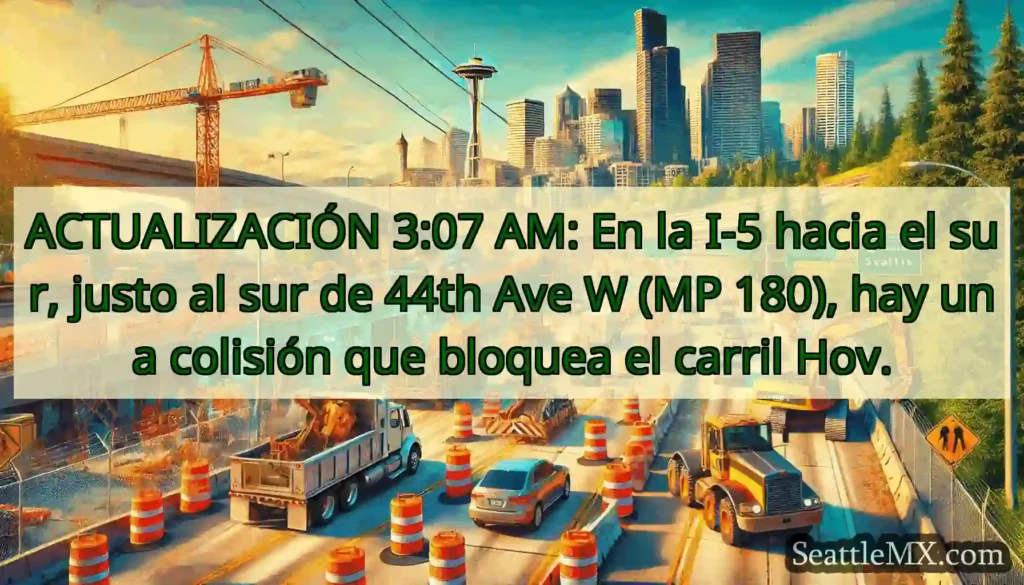 ACTUALIZACIÓN 3:07 AM: En la I-5 hacia el sur,