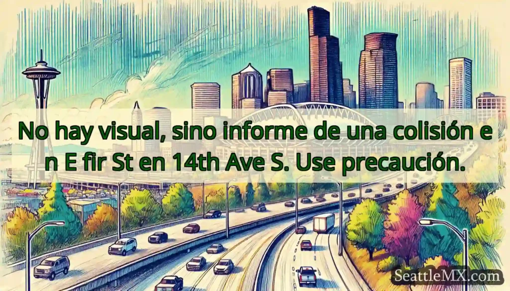 No hay visual, sino informe de una colisión en E