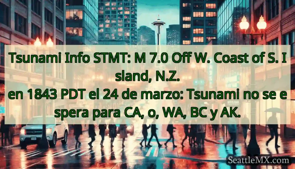 Tsunami Info STMT: M 7.0 Off W. Coast of S.